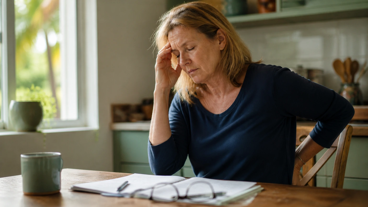 Editorial photograph illustrating How Chronic Pain Quietly Changes Your Mood and Memory
