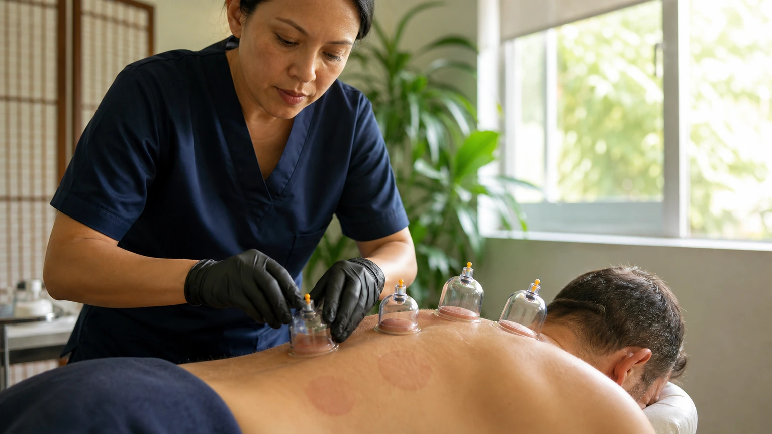 Editorial photograph illustrating How Cupping Therapy Boosts Blood Circulation & Healing