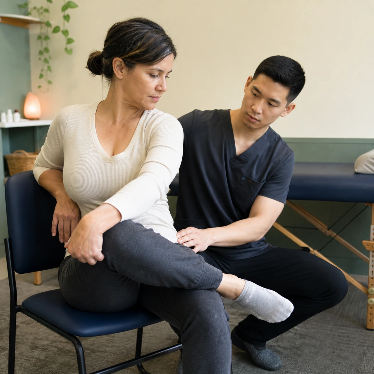 Acupuncture care for sciatica, guided by Dr. Tsai at Advanced Acupuncture