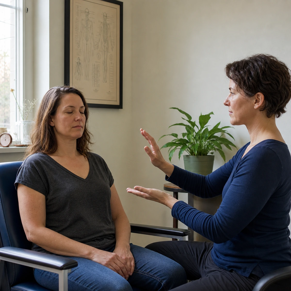 Meridian-based energy work, guided by Dr. Tsai at Advanced Acupuncture